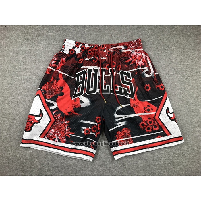 Pantaloncini Chicago Bulls Lunar New Year Mitchell & Ness Just Don Rosso